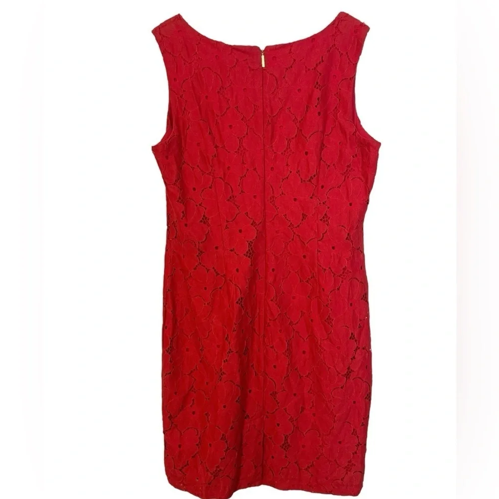 Karl Lagerfield Eyelet Floral Dress SZ 12 - Picture 3 of 3